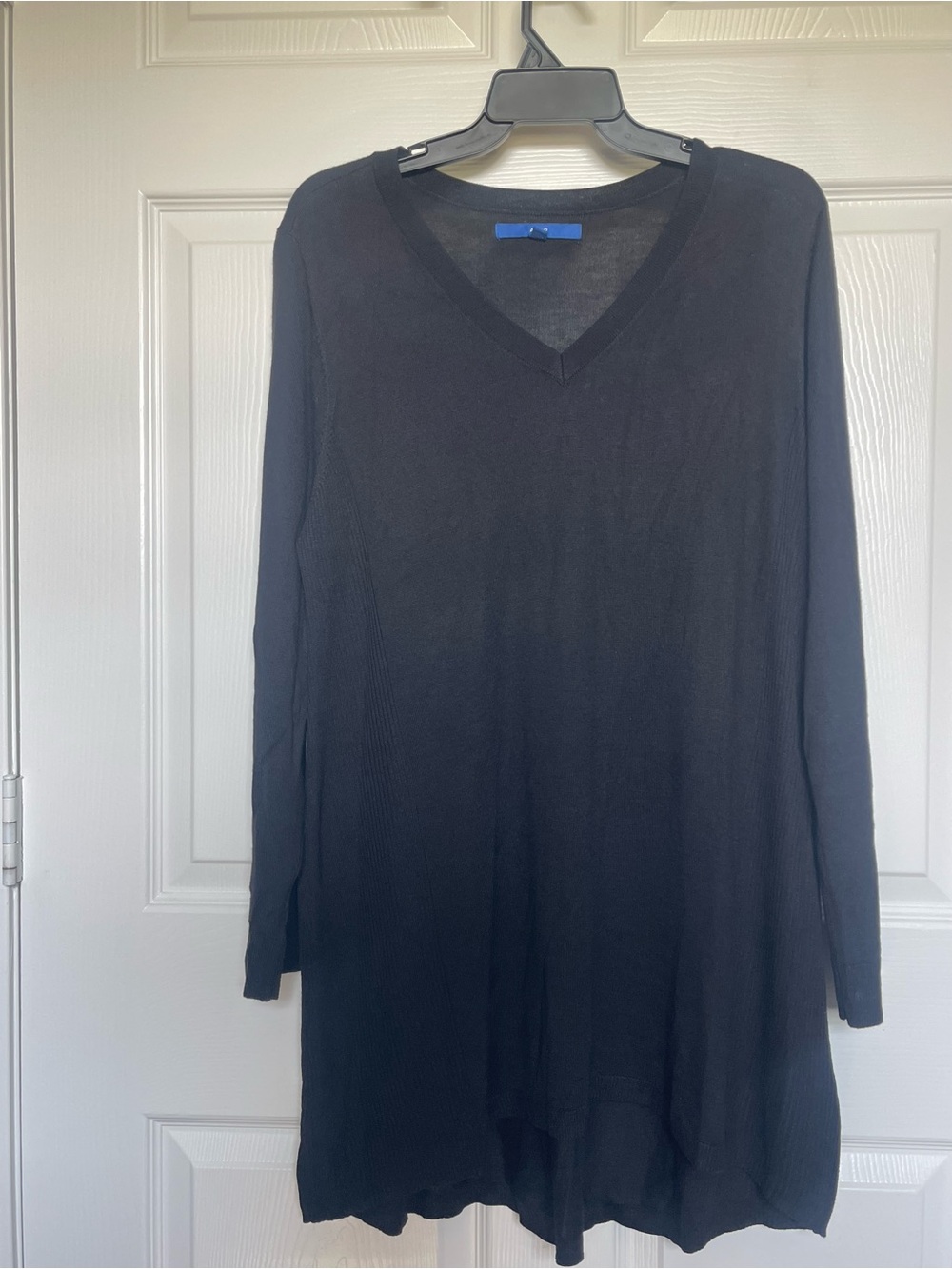 Apt. 9 XL Women's Black V-Neck Lightweight Sweater Tunic